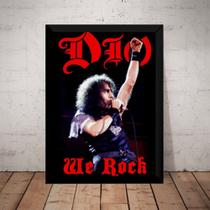 Quadro Banda Dio We Rock Clássico Metal Arte