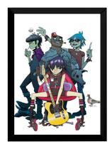 Quadro Banda Gorillaz Rock Virtual Arte Moldura 42x29cm Quadro Banda Gorillaz Rock Virtual Arte Moldura 42x29cm