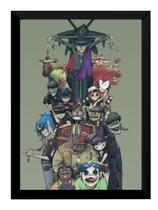 Quadro Banda Gorillaz Virtual Rock Arte Poster Com Moldura Quadro Banda Gorillaz Virtual Rock Arte Poster Com Moldura