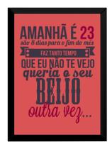 Quadro Banda Kid Abelha Amanhã É 23 Trecho Musica