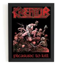Quadro Banda Kreator Pleasure To Kill, Thrash Metal Grande Quadro Banda Kreator Pleasure To Kill, Thrash Metal Grande