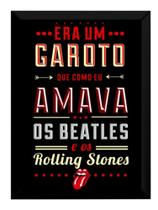 Quadro Banda Os Incríveis Trecho Musica Era Um Garoto
