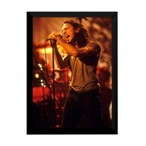 Quadro Banda Pearl Jam Eddie Vedder Foto Poster Moldurado Quadro Banda Pearl Jam Eddie Vedder Foto Poster Moldurado