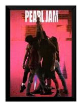 Quadro Banda Pearl Jam Ten Arte Rock Moldura 42x29cm