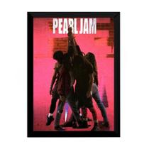 Quadro Banda Pearl Jam Ten Arte Rock Poster Moldurado