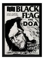 Quadro Banda Punk Black Flag Poster Moldurado