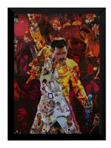 Quadro Banda Queen Freddie Mercury Arte Moldura 42x29cm