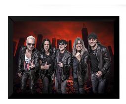 Quadro Banda Scorpions Rock Foto Arte Moldura 42x29cm Quadro Banda Scorpions Rock Foto Arte Moldura 42x29cm