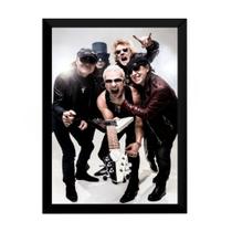 Quadro Banda Scorpions Rock Foto Moldura 42x29cm Quadro Banda Scorpions Rock Foto Moldura 42x29cm