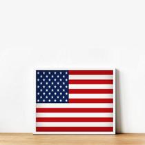 Quadro Bandeira Estados Unidos 24X18Cm