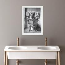 Quadro Banheiro Coleção Animais - Sharpei 45x34cm - com vidro