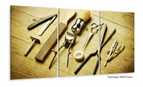 Quadro Barbearia Decorativo Instrumentos Retrô Quadro Barbearia Decorativo Instrumentos Retrô