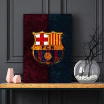 Quadro Barcelona Futebol decorativo Tela de Tecido Quadro Barcelona Futebol decorativo Tela de Tecido