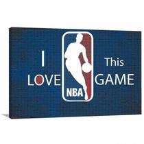 Quadro Basquete NBA Love decorativo com Tela em Tecido Quadro Basquete NBA Love decorativo com Tela em Tecido