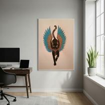 Quadro Bastet (ou Bast) Deusa Egípcia dos Gatos - 70x50cm Cor:Moldura Preta Quadro Bastet (ou Bast) Deusa Egípcia dos Gatos - 70x50cm Cor:Moldura Preta