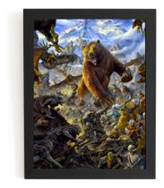 Quadro Batalha Dos Cinco Exercitos Fantasy Arte Hobbit