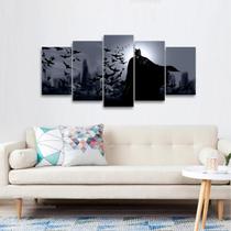 Quadro Batman Mosaico Para Quarto 125x60 decorativo