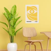 Quadro Bauhaus Amarelo - Eye 24x18cm
