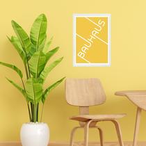 Quadro Bauhaus Amarelo - Tipografia 33x24cm Quadro Bauhaus Amarelo - Tipografia 33x24cm