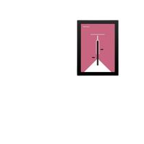 Quadro Bauhaus Bicicleta Rosa 33X24Cm Quadro Bauhaus Bicicleta Rosa 33X24Cm