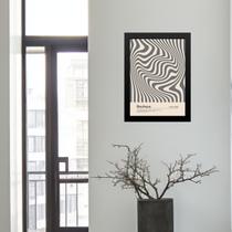 Quadro Bauhaus Cinza- Hypnotic Silk 33x24cm