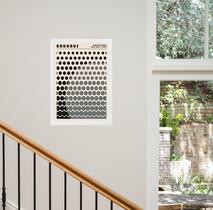 Quadro Bauhaus Cinza - Solar Mesh 33x24cm - com vidro Quadro Bauhaus Cinza - Solar Mesh 33x24cm - com vidro