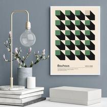 Quadro Bauhaus Green Geometric Poster 33X24Cm