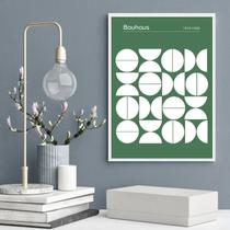 Quadro Bauhaus Green Modern Poster 45X34Cm Quadro Bauhaus Green Modern Poster 45X34Cm