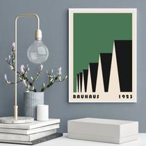 Quadro Bauhaus Green Poster - Factory Roofs 45x34cm Quadro Bauhaus Green Poster - Factory Roofs 45x34cm