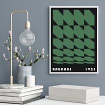 Quadro Bauhaus Green Vintage Poster 45x34cm