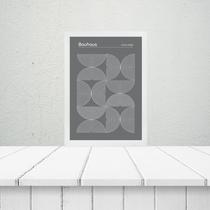 Quadro Bauhaus Grey - Inverted Circles 24x18cm Quadro Bauhaus Grey - Inverted Circles 24x18cm