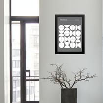 Quadro Bauhaus Grey Modern Poster - Upset Circles 45x34cm Quadro Bauhaus Grey Modern Poster - Upset Circles 45x34cm