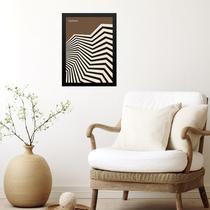 Quadro Bauhaus Marrom - Angular Sinuosity 45x34cm Quadro Bauhaus Marrom - Angular Sinuosity 45x34cm