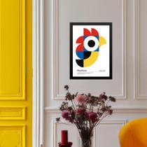 Quadro Bauhaus Multicolor - Passarinho 24X18Cm