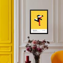 Quadro Bauhaus Multicolor - Running Man 33x24cm Quadro Bauhaus Multicolor - Running Man 33x24cm