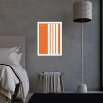 Quadro Bauhaus Orange - Parallel Lines 45x34cm - com vidro