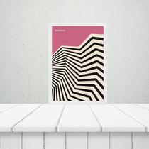 Quadro Bauhaus Pink - Angular Sinuosity 24x18cm