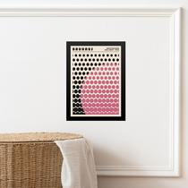 Quadro Bauhaus pink vintage - Solar Mesh 24x18cm - com vidro Quadro Bauhaus pink vintage - Solar Mesh 24x18cm - com vidro