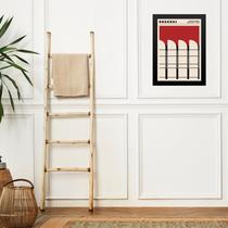 Quadro Bauhaus Red Architectural Poster 45x34cm