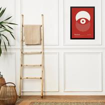 Quadro Bauhaus Red Poster - Eclipse Eye 33x24cm Quadro Bauhaus Red Poster - Eclipse Eye 33x24cm
