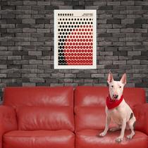 Quadro Bauhaus red vintage graphic poster - Solar Mesh 45x34cm Quadro Bauhaus red vintage graphic poster - Solar Mesh 45x34cm