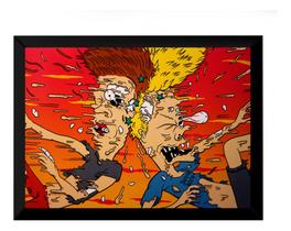 Quadro Beavis And Butt Head Arte Poster Moldurado Quadro Beavis And Butt Head Arte Poster Moldurado