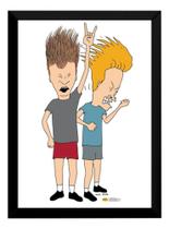 Quadro Beavis And Butt Head Classico Mtv Poster Moldurado