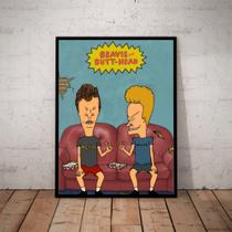 Quadro Beavis And Butt Head Desenho Mtv Poster Moldurado Quadro Beavis And Butt Head Desenho Mtv Poster Moldurado