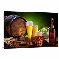 Quadro Bebidas Restaurante Bar decorativo com Tela em Tecido