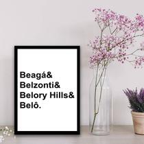 Quadro Belo Horizonte Beagá 45x34cm - com vidro Quadro Belo Horizonte Beagá 45x34cm - com vidro