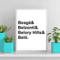 Quadro Belo Horizonte Beagá Moldura Preta Com Vidro 33X24Cm Quadro Belo Horizonte Beagá Moldura Preta Com Vidro 33X24Cm