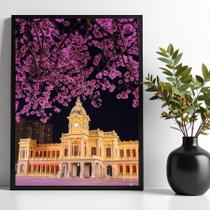 Quadro Belo Horizonte - Praça Da Estação Ipê 33x24cm - com vidro Quadro Belo Horizonte - Praça Da Estação Ipê 33x24cm - com vidro