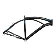 Quadro Bicicleta 26x19" Alumínio Beach Preto/Azul