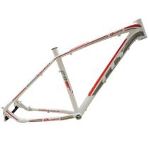 Quadro Bicicleta Cly Quartz 27.5X19 em Alumínio Branco/vermelho